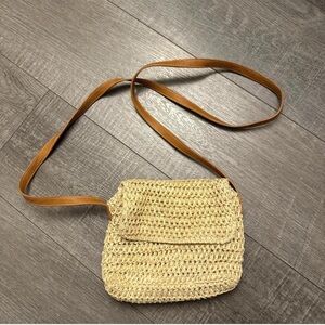 Universal Thread Beige Woven Crossbody Bag